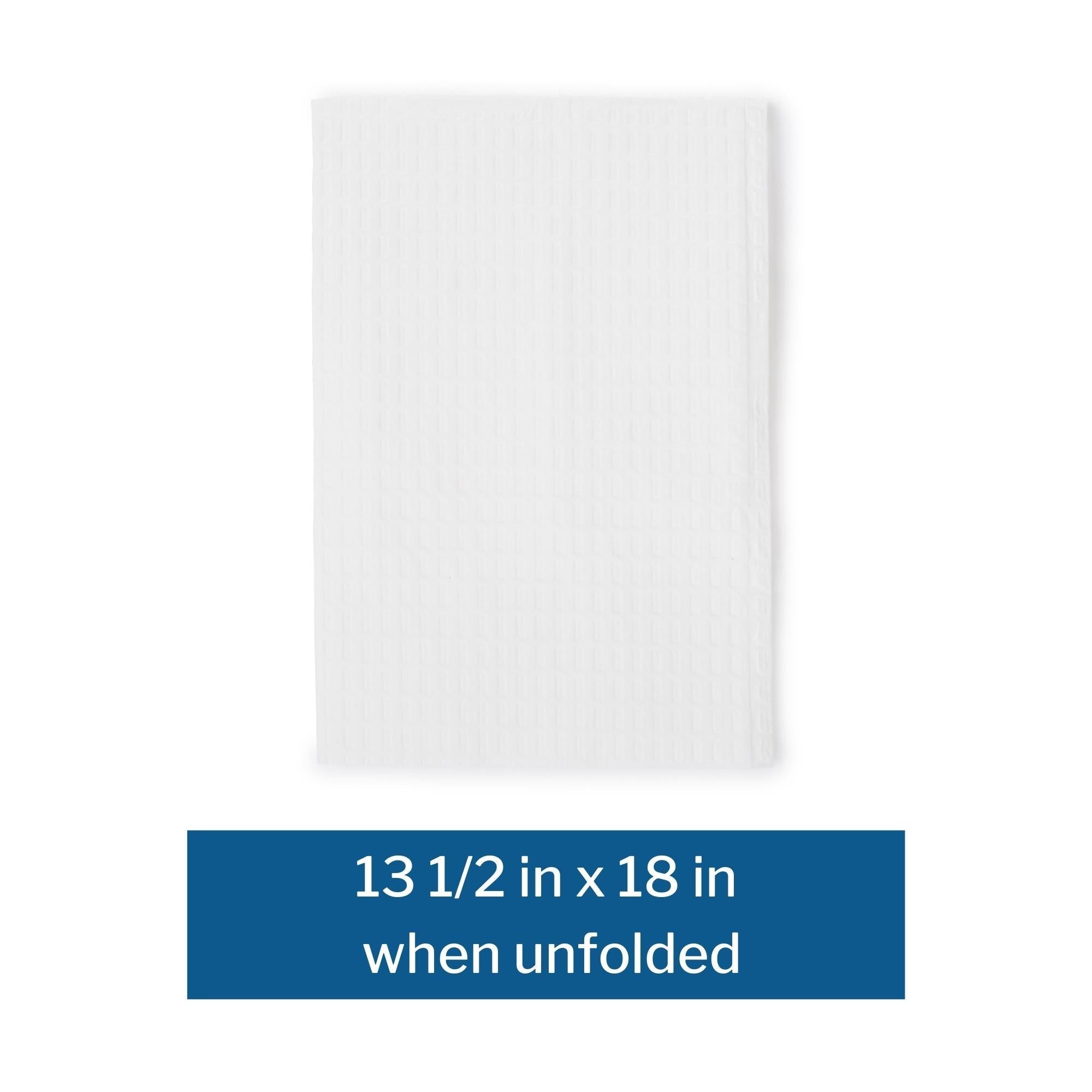 dental bib mckesson 13 1 2 x 18 inch white nonsterile packaging type case
