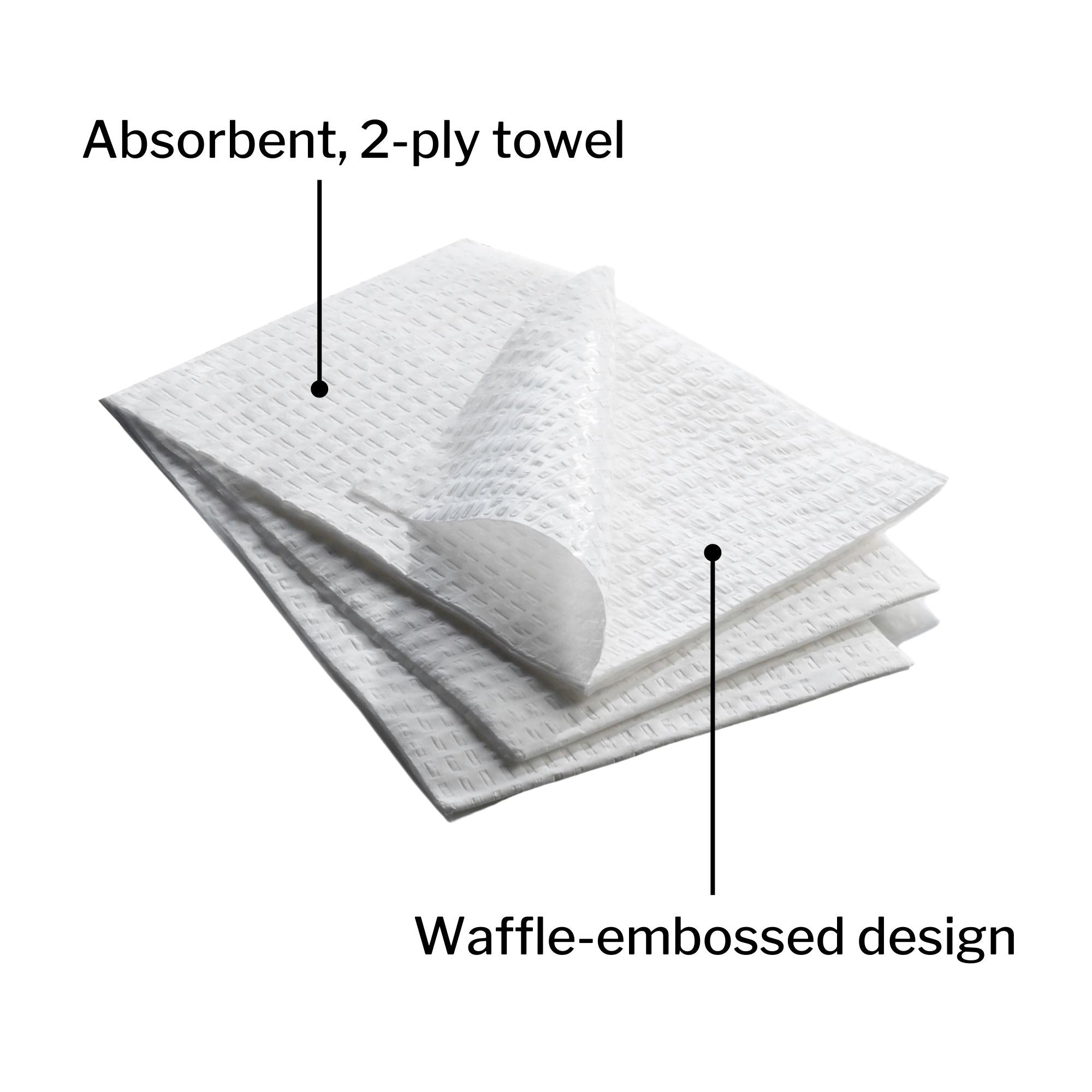 dental bib mckesson 13 1 2 x 18 inch white nonsterile packaging type case