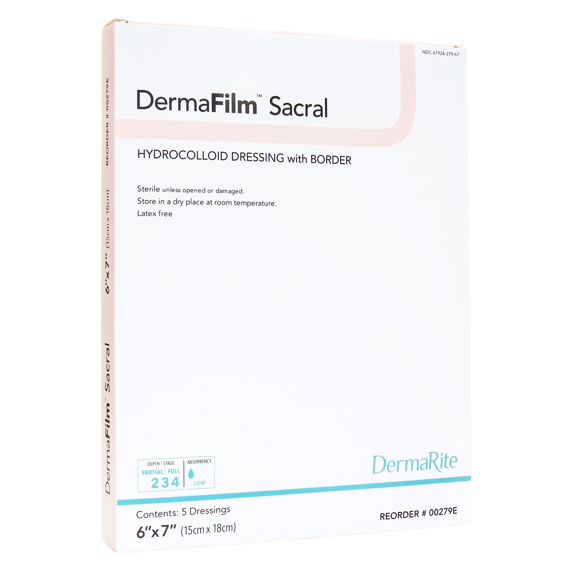 dermafilm hydrocolloid dressing 6 x 7 inch sacral dermafilm hydrocolloid dressing mk855205bx