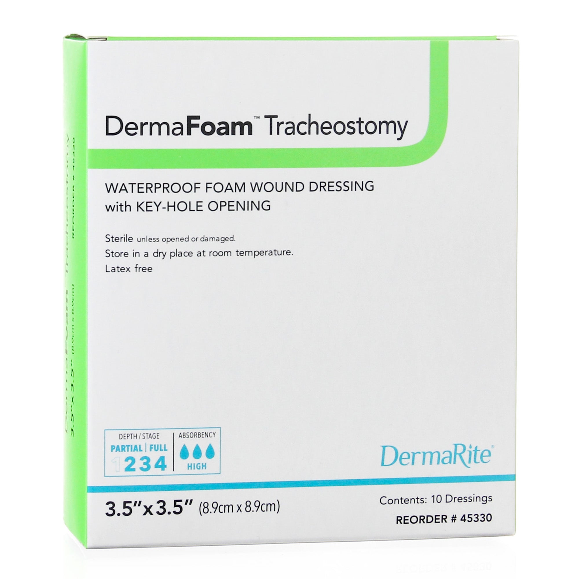 dermafoam tracheostomy nonadhesive without border foam dressing 3 x 3 inch dermafoam tracheostomy foam dressing mk946613bx