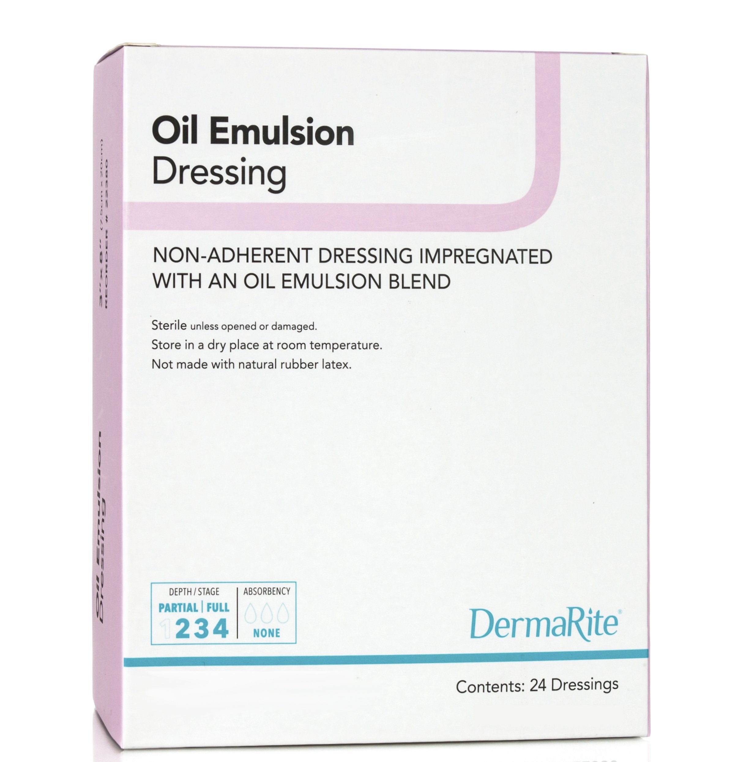Oil Emulsion Impregnated Dressing DermaRite Square 3 X 3 Inch Sterile