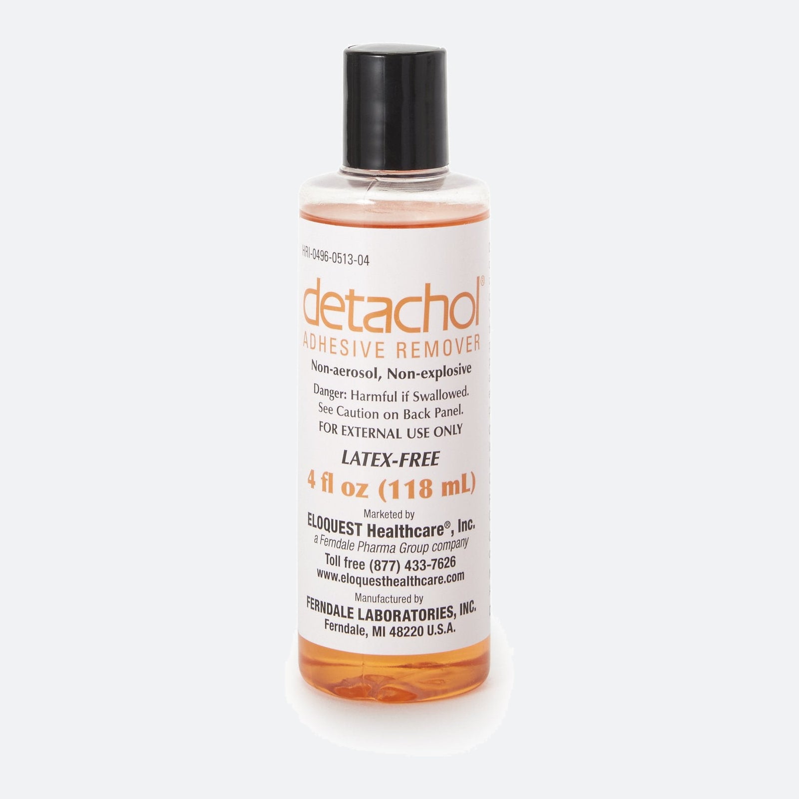 Adhesive Remover Detachol Liquid 4 oz.