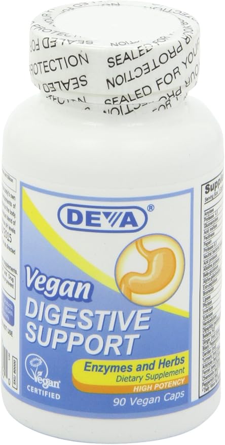 deva vegan digestive support 90 vegan capsules