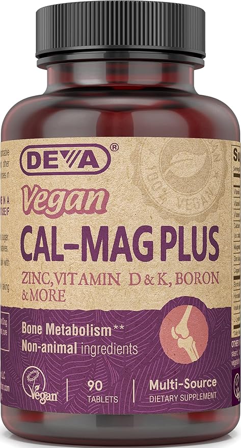 deva vegan vitamins cal mag plus 90 tablets