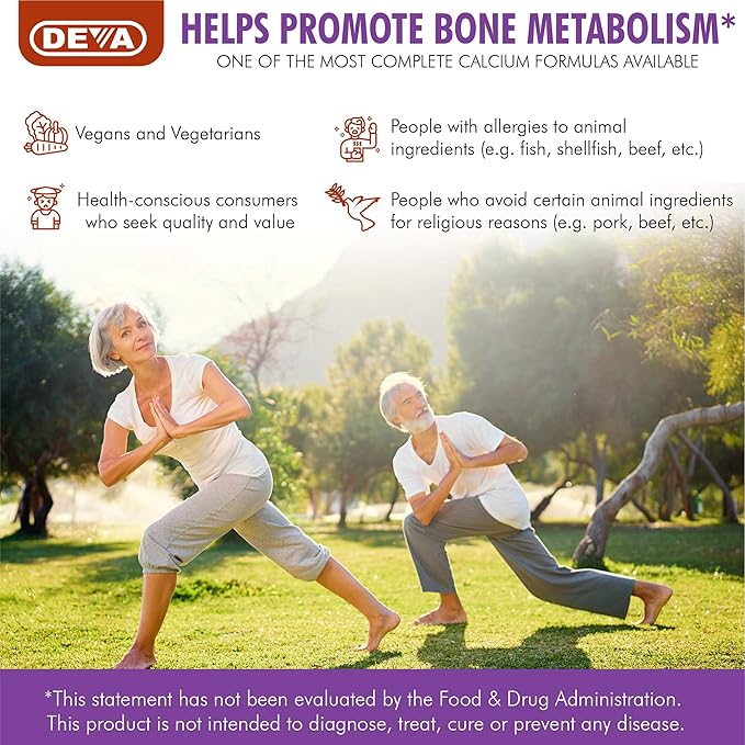 deva vegan vitamins cal mag plus 90 tablets