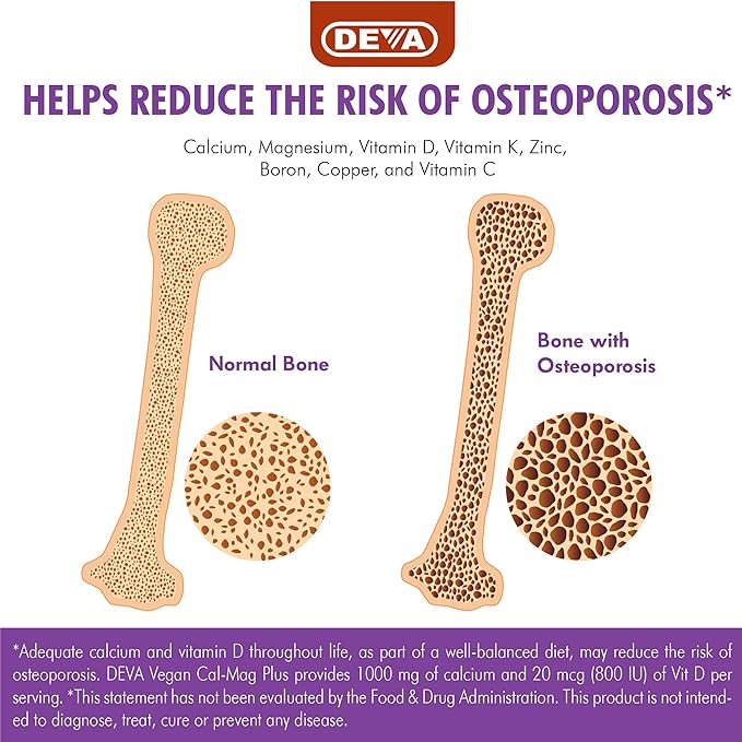 deva vegan vitamins cal mag plus 90 tablets