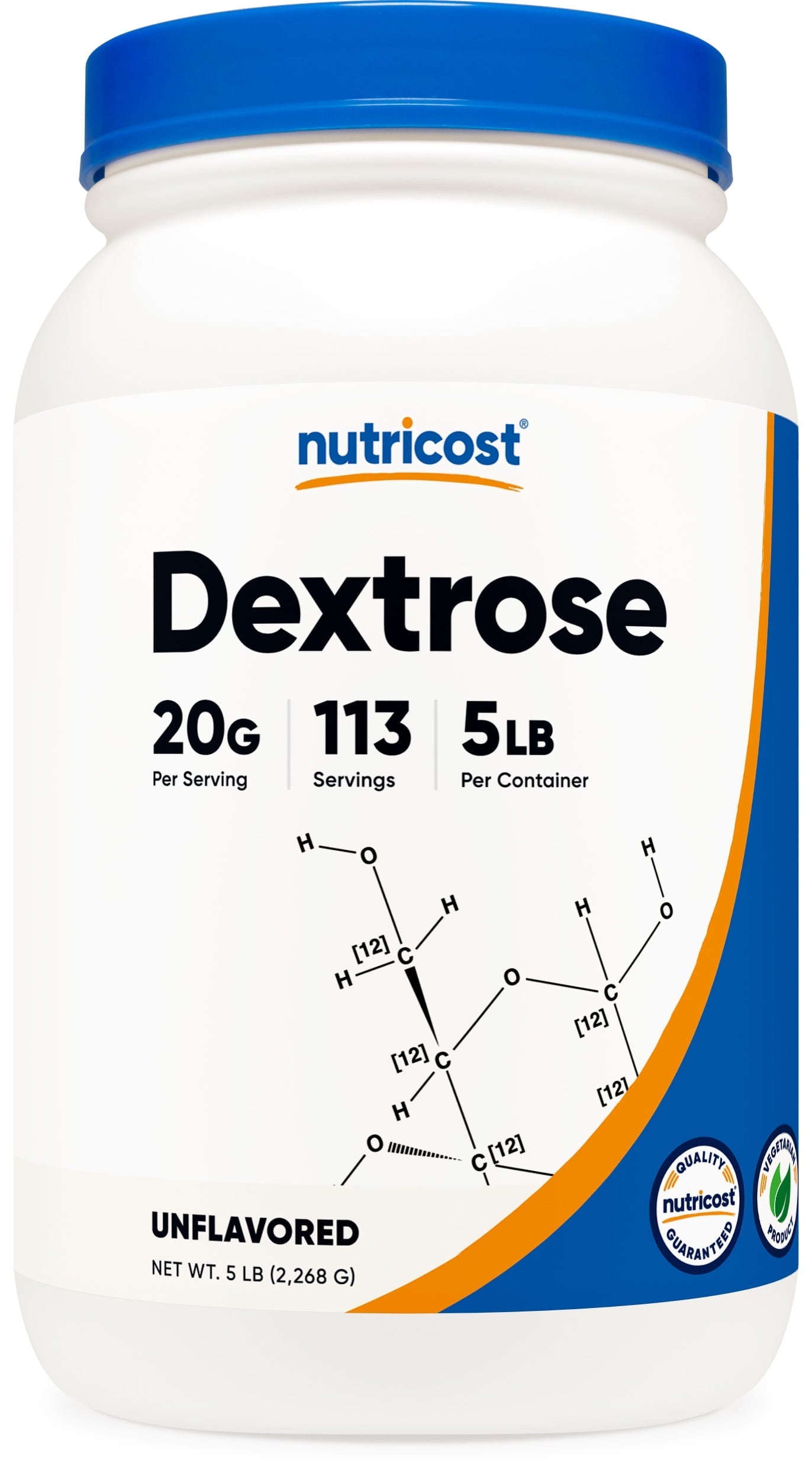 Dextrose Powder 5 LBS   Non Gmo, Gluten Free Supplement