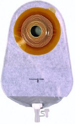 Urostomy Pouch Assura One-Piece System 10-3/4 Inch Length Convex, Pre-Cut 5/8 Inch Stoma Drainable