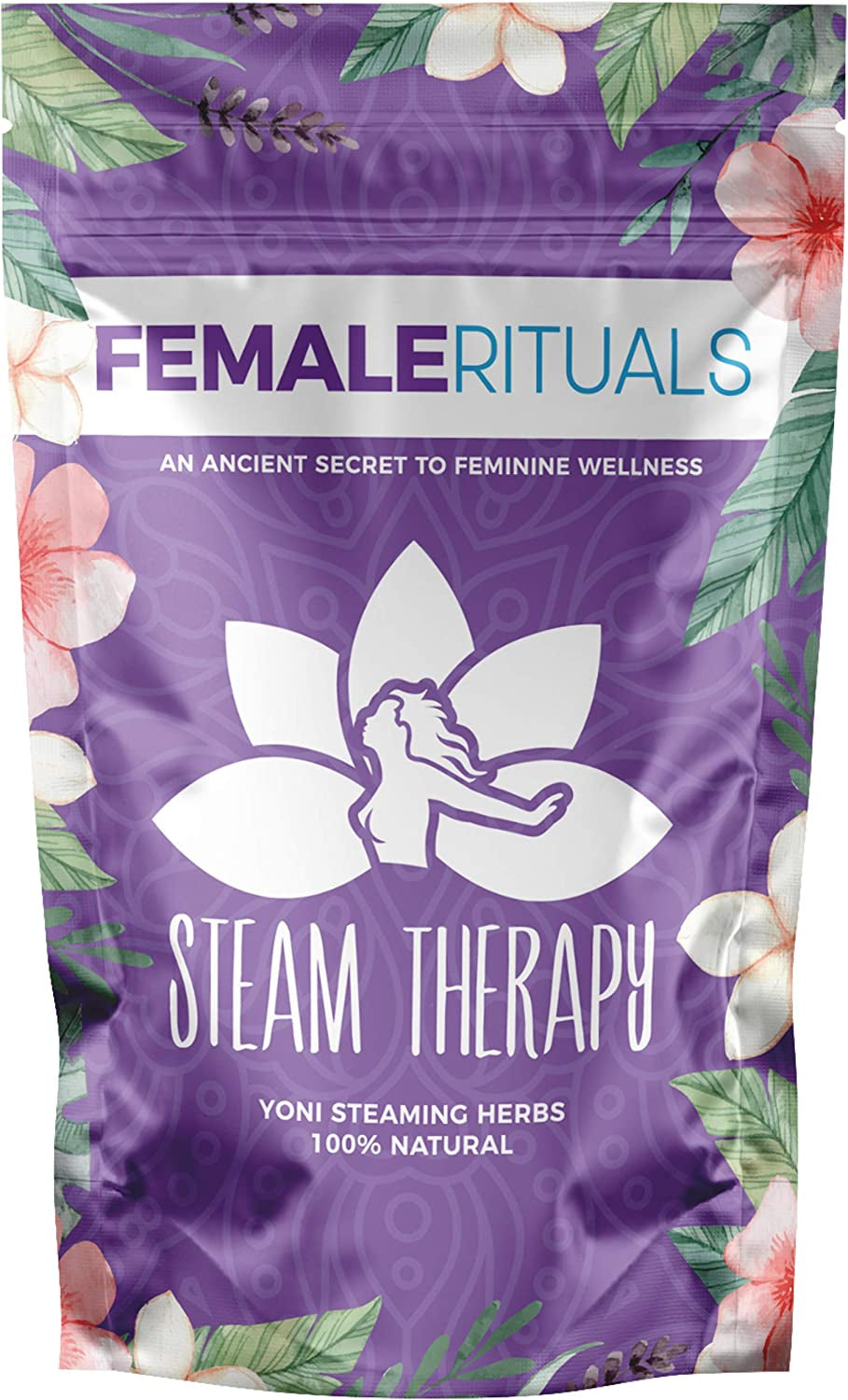 Yoni Herbs for Steaming (4Oz) - Natural Vaginal Steamer to Detox & Cleanse - V Steam at Home Kit for Menstrual Support, Cleanse, PH Balance & Dryness - Gentle V Steam Treatment