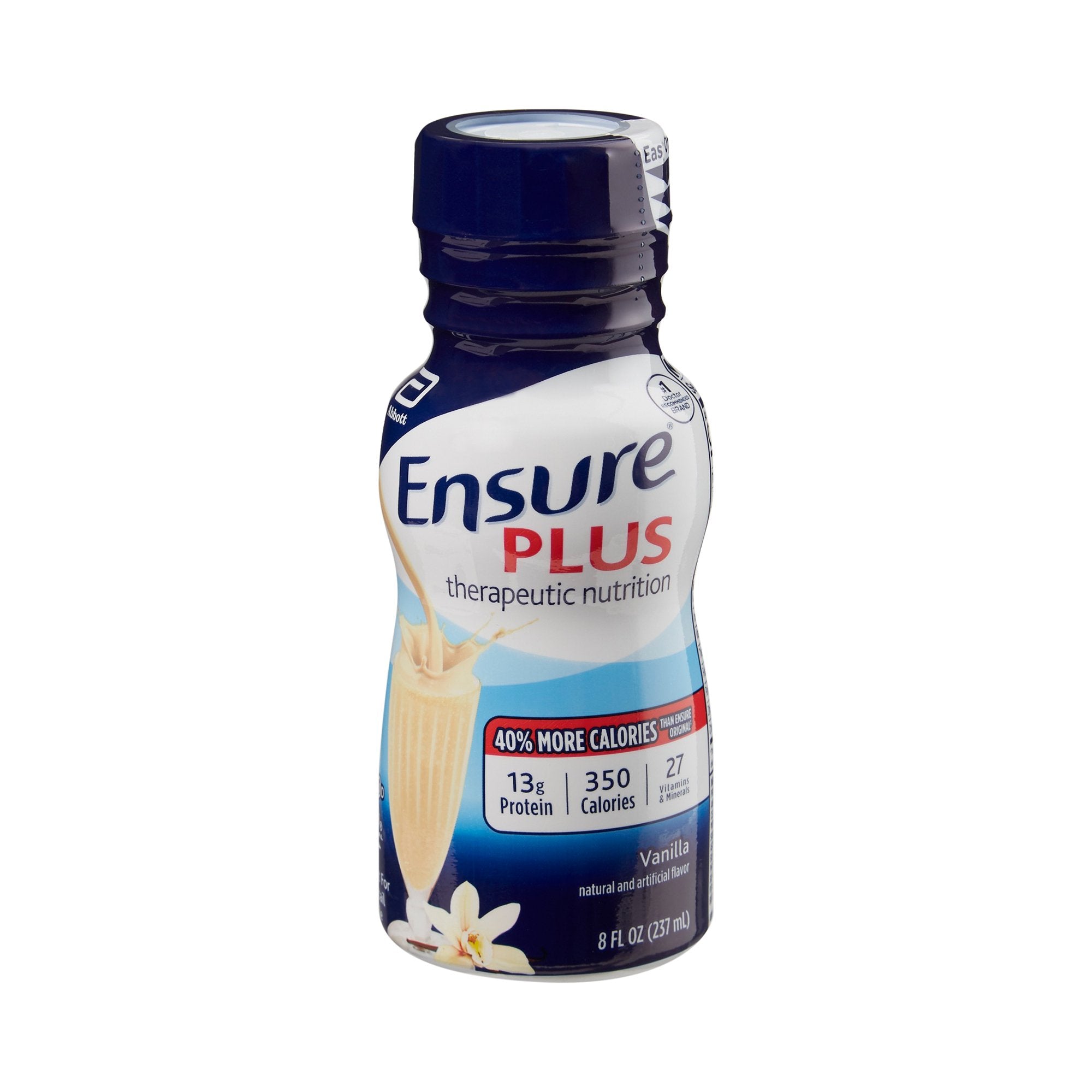 Oral Supplement Ensure® Plus Therapeutic Nutrition Vanilla Flavor Liquid 8 oz. Bottle