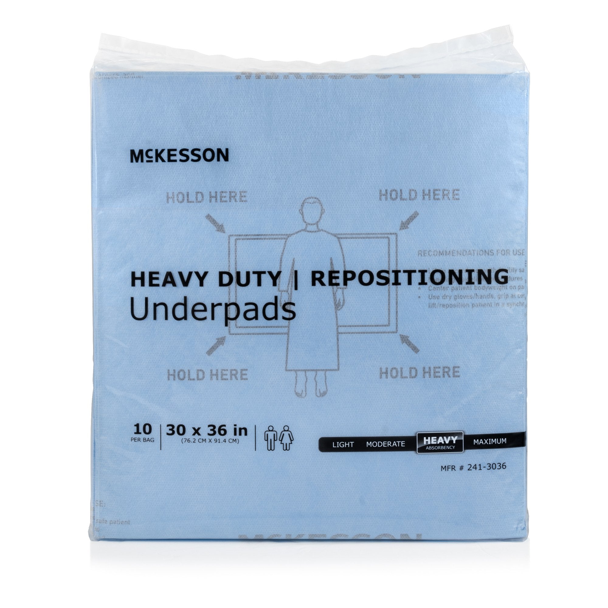 Disposable Underpad McKesson 30 X 36 Inch Super Absorbent Polymer Heavy Absorbency, Packaging Type- Case