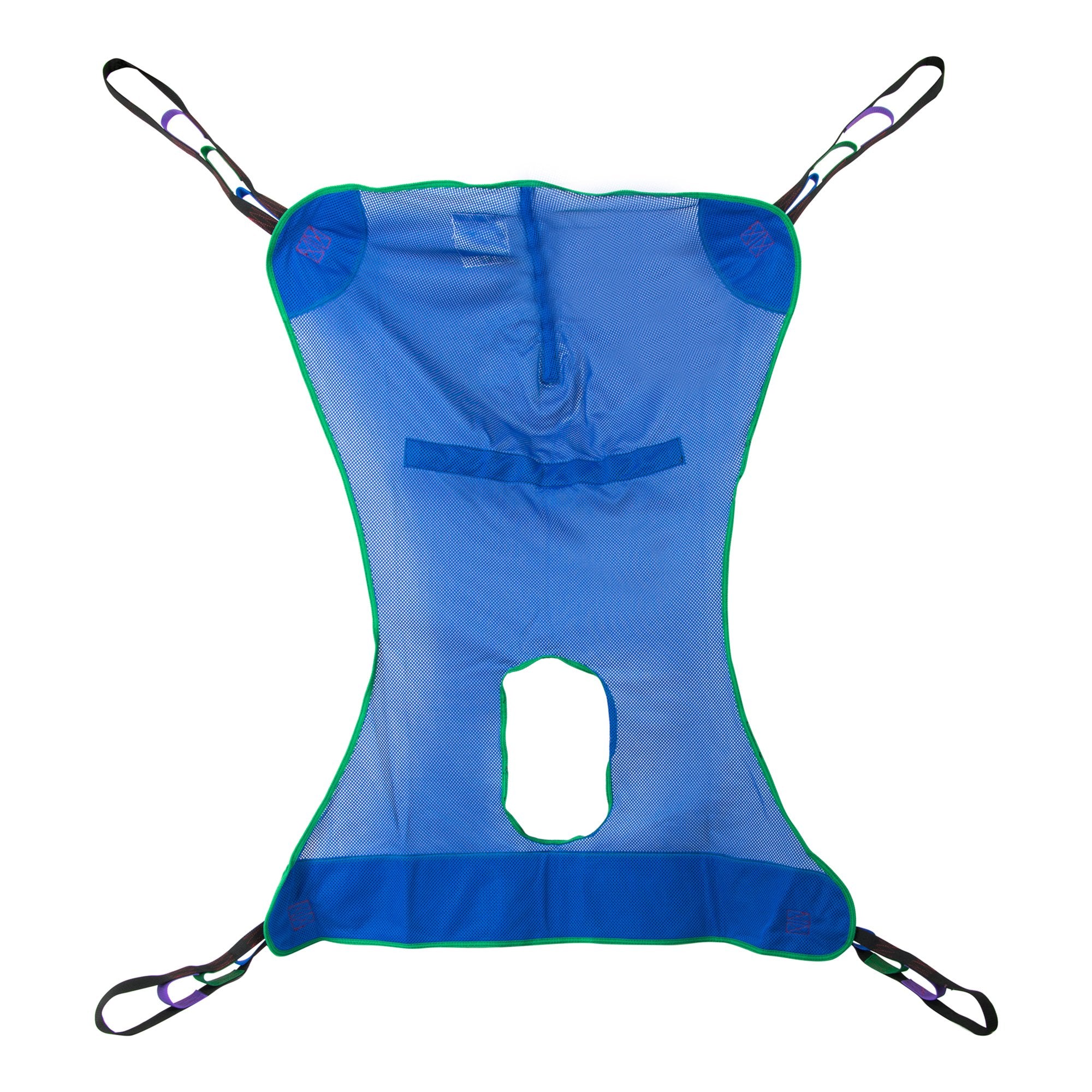 Full Body Commode Sling McKesson 4 or 6 Point Cradle Without Head Support Medium 600 lbs. Weight Capacity, Packaging Type- Case