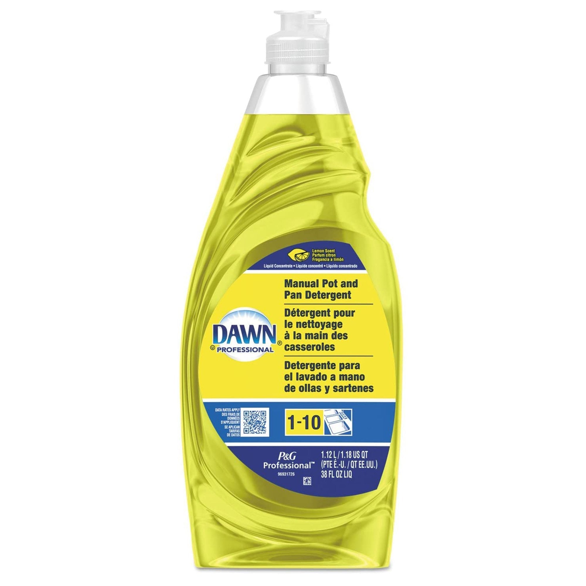 Dish Detergent Dawn Professional 38 oz. Bottle Liquid Lemon Scent