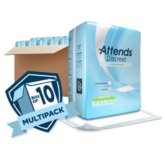 disposable underpad attends discreet polymer light absorbency
