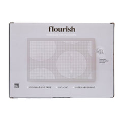 disposable underpad flourish 24 x 36 inch fluff light absorbency
