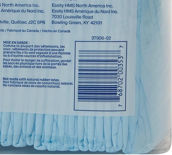 disposable underpad tena extra 17 x 24 inch polymer absorbency