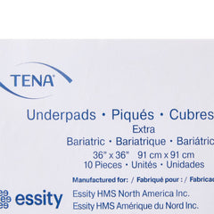 disposable underpad tena extra bariatric polymer light absorbency