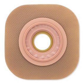 Ostomy Barrier New Image Trim to Fit, Standard Wear Adhesive Tape Borders 57 mm Flange Red Code System Flexwear Up to 1-1/2 Inch Opening, Packaging Type- Box