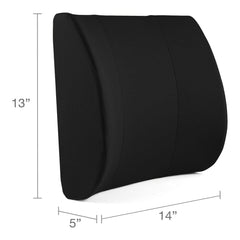 dmi lumbar seat cushion black 14 x 13 x 3 in dmi lumbar support cushion mk1229017ea