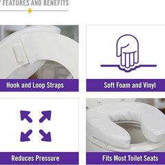 dmi vinyl toilet seat cushion 2 inch height dmi toilet seat cushion mk456689ea