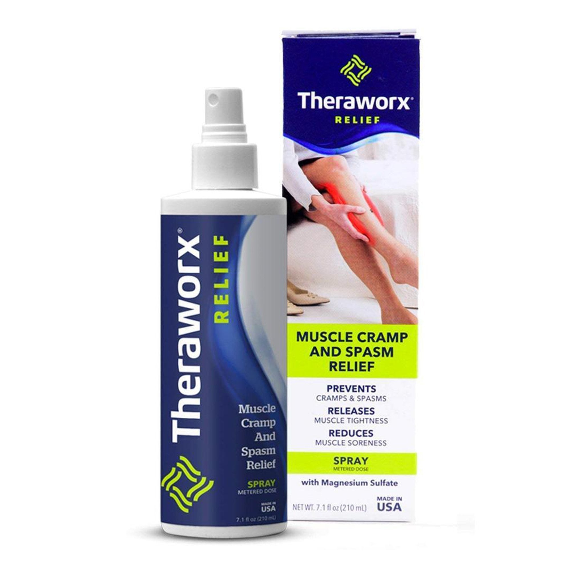 Topical Pain Relief Theraworx® Relief 0.5% Strength Magnesium Sulfate 6X HPUS Foam 7.1 oz.