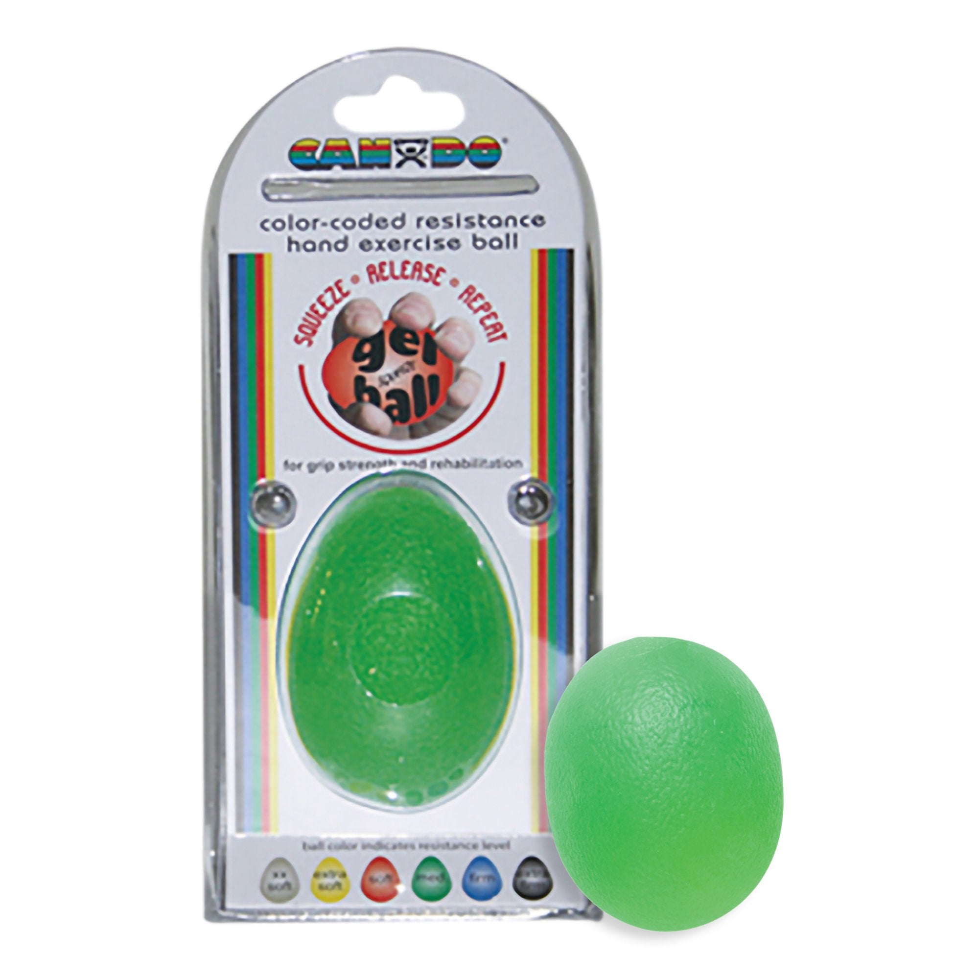 Squeeze Ball CanDo® Green Large Medium Resistance