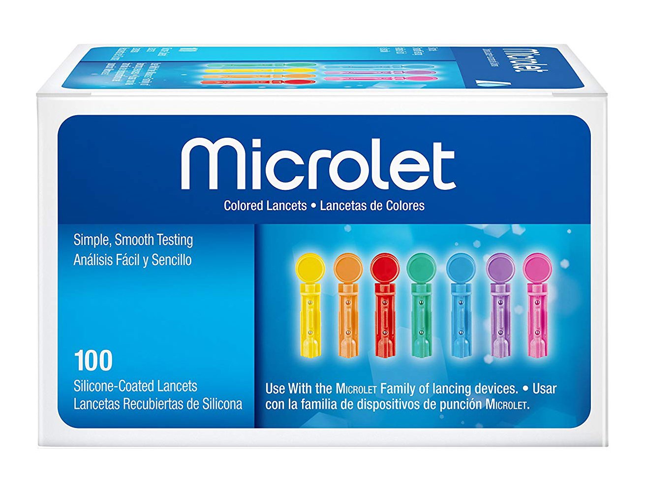 Lancet for Lancing Device Microlet 28 Gauge Non-Safety Twist Off Cap Finger, Packaging Type- Box