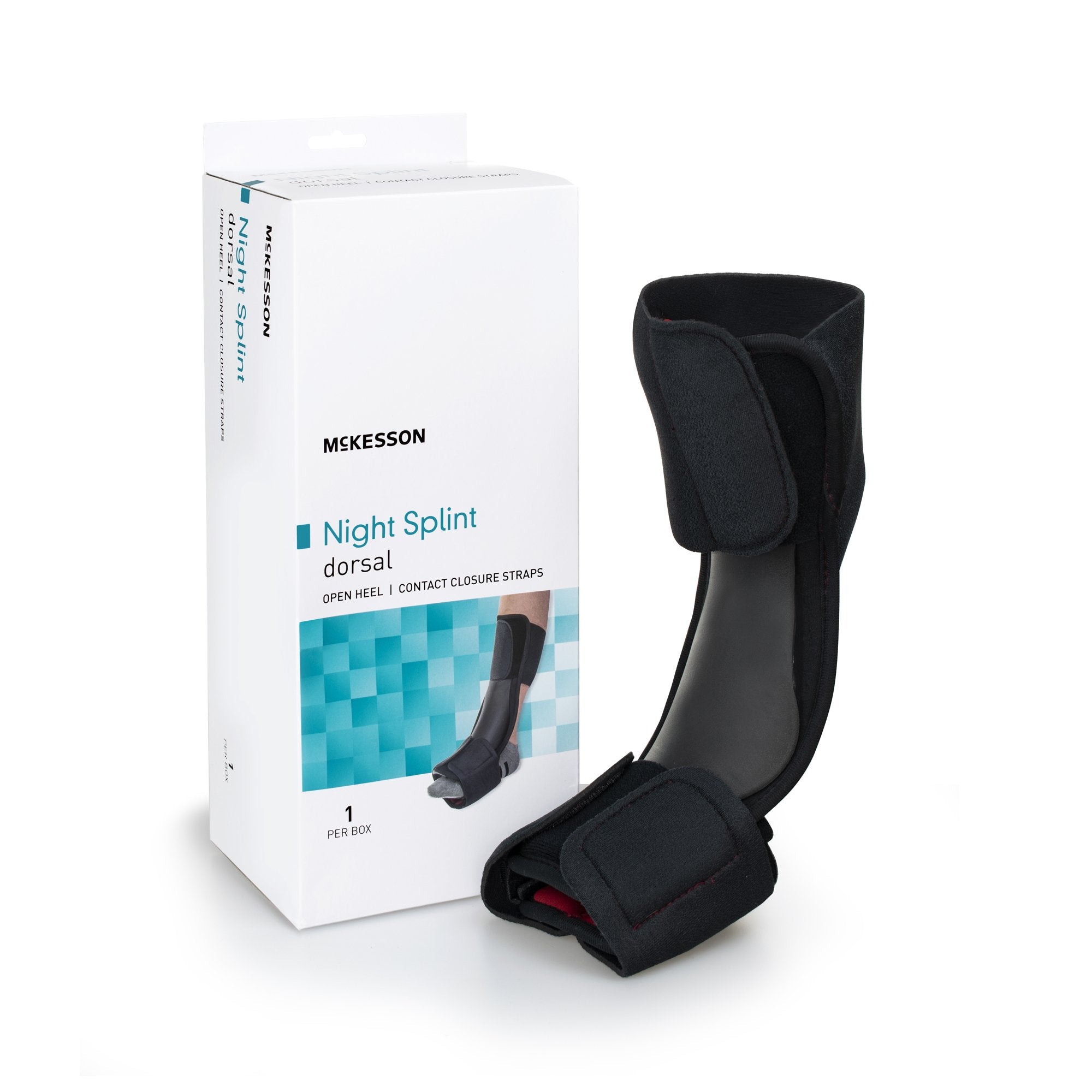 Dorsal Night Splint McKesson Large / X Large Hook and Loop Closure Male 9 to 14 / Female 10 to 15 Foot
