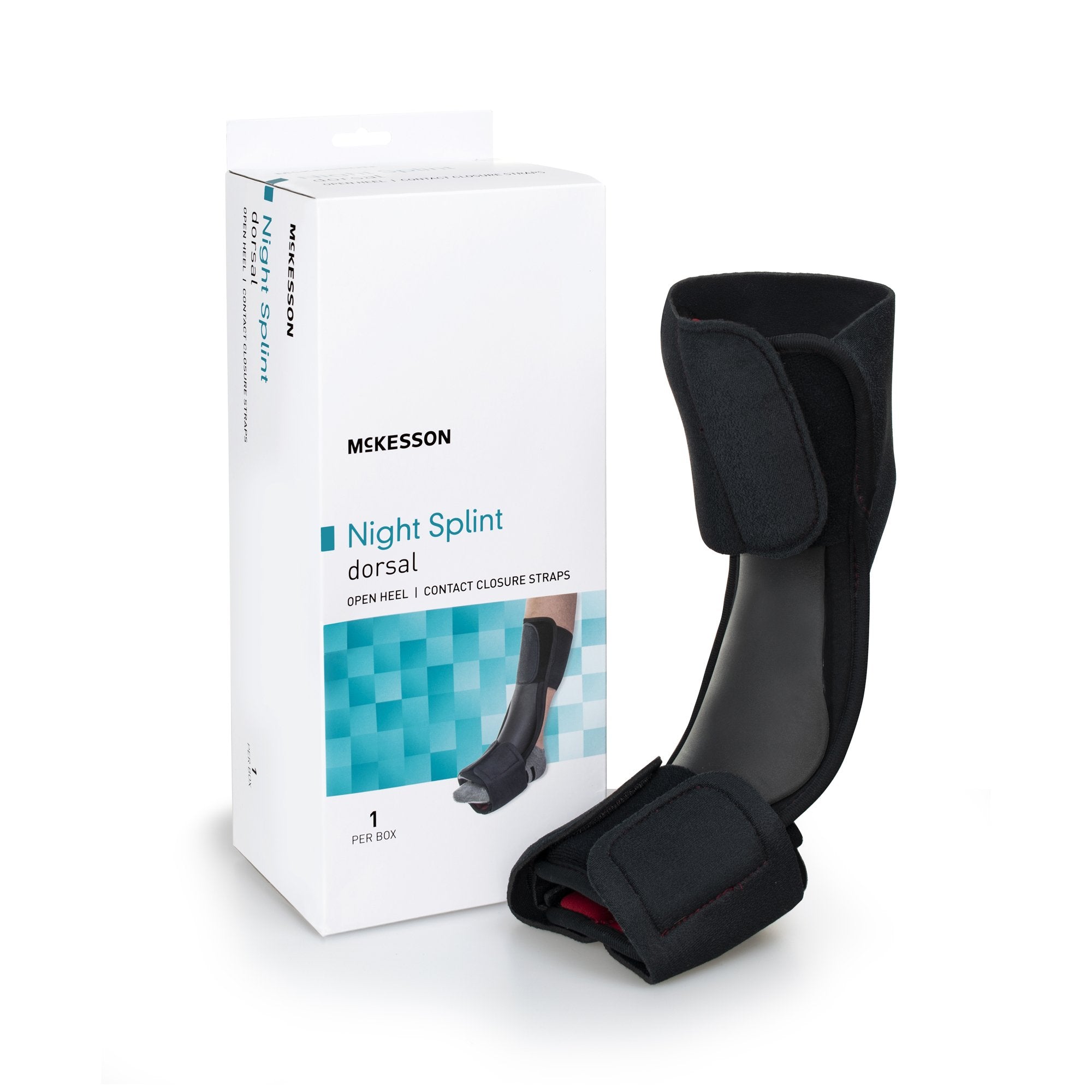Dorsal Night Splint McKesson Small / Medium Hook and Loop Closure Male 4 to 8 1/2 / Female 5 to 9 1/2 Foot