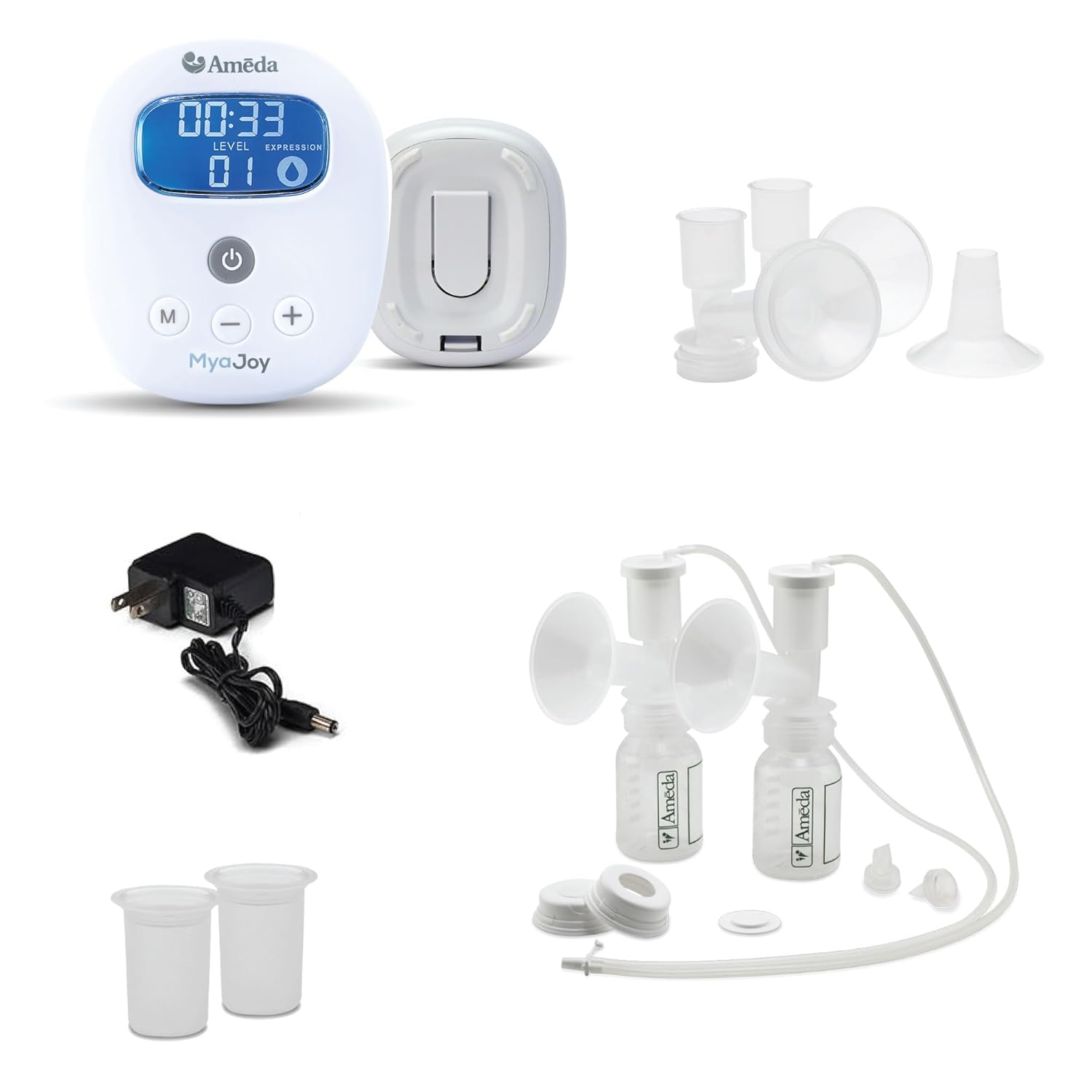 double electric breast pump kit ameda mya joy plus deluxe