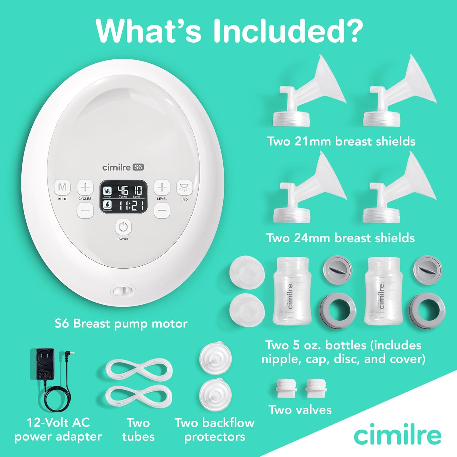 double electric breast pump kit cimilre s6