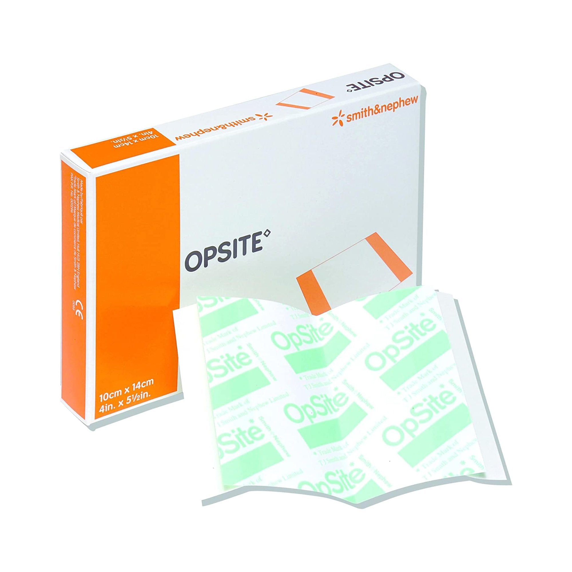 Transparent Film Dressing OpSite 4 X 5-1/2 Inch 2 Tab Delivery Rectangle Sterile