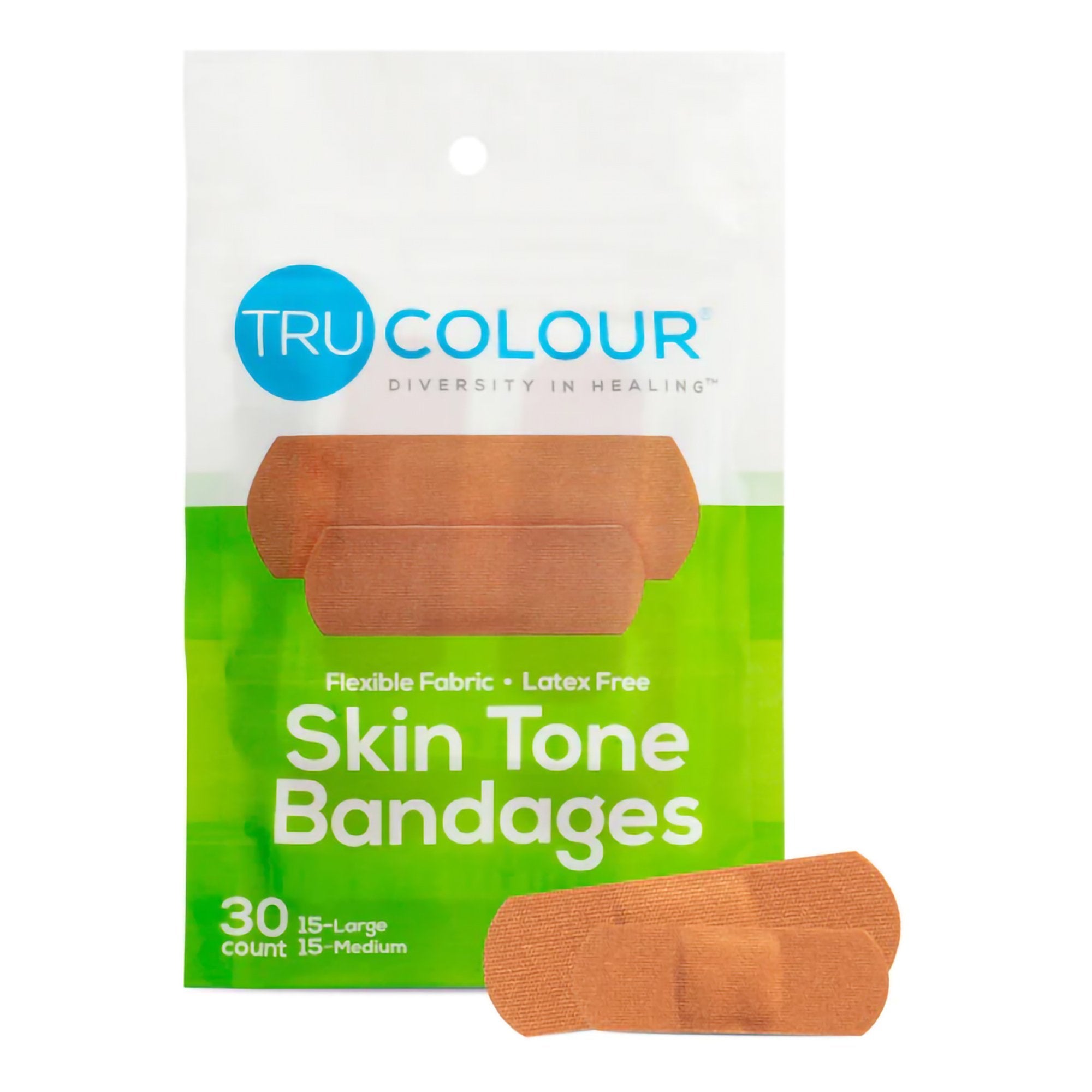 Waterproof Adhesive Strip Tru-Colour 1 X 3 Inch Fabric Rectangle Olive Sterile, Packaging Type- Case