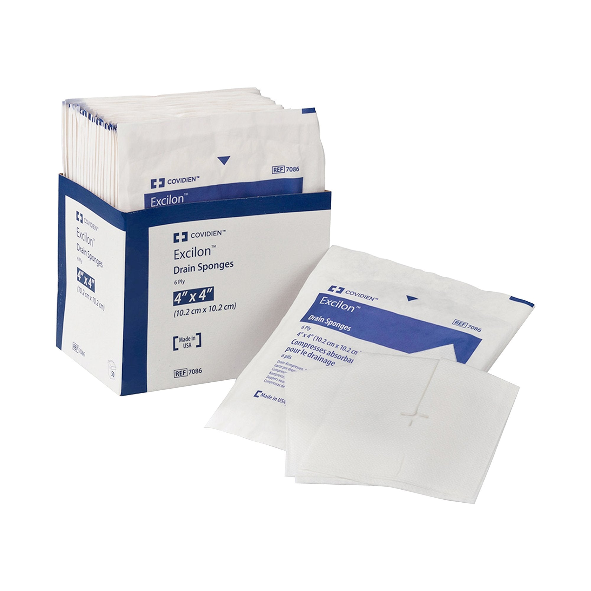 Drain Sponge Curity Nonwoven 4 X 4 Inch Sterile