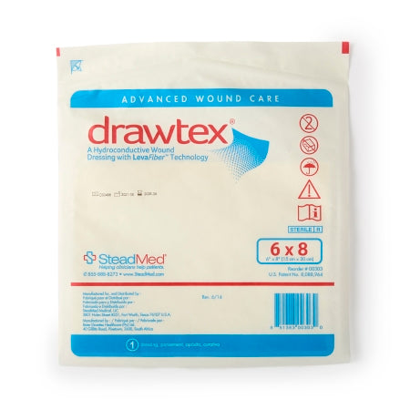 drawtex non adherent dressing 6 x 8 inch drawtex hydroconductive wound dressing mk761647bx