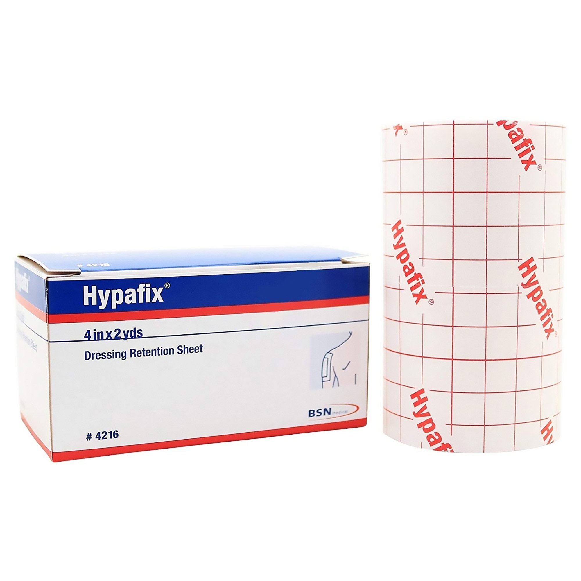 Dressing Retention Tape with Liner Hypafix White 4 Inch X 2 Yard Nonwoven Polyester NonSterile