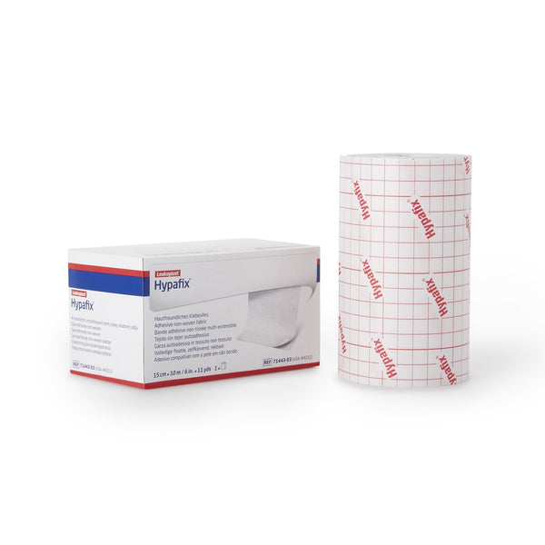 Dressing Retention Tape with Liner Hypafix White 6 Inch X 10 Yard Nonwoven Polyester NonSterile