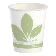 Drinking Cup Bare Eco Forward 5 oz. Leaf Print Wax Coated Paper Disposable