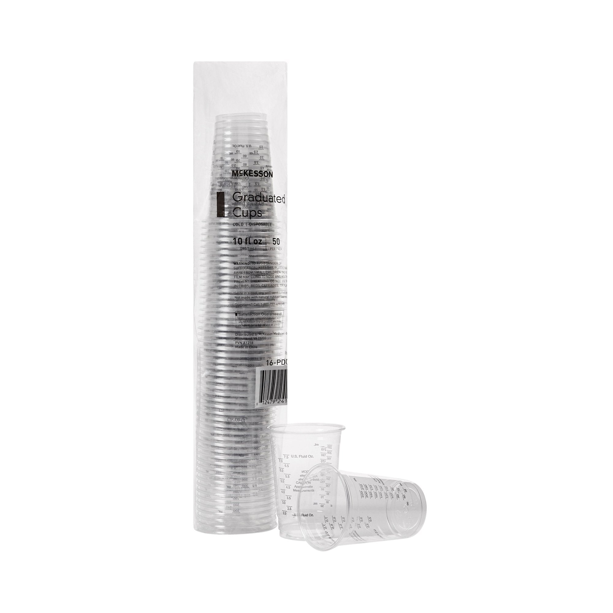 Drinking Cup McKesson 10 oz. Clear Polyethylene Disposable