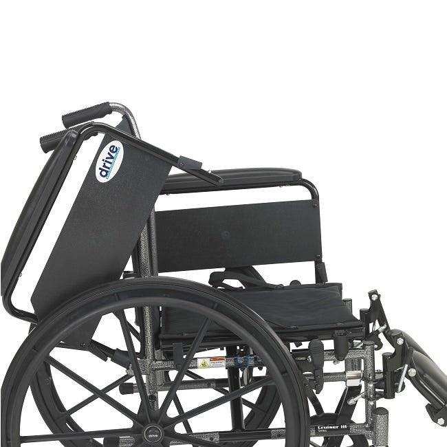 Drive Medical K3 Wheelchair Ltwt 20  W/adda & S/a Footrests  Cruiser Iii