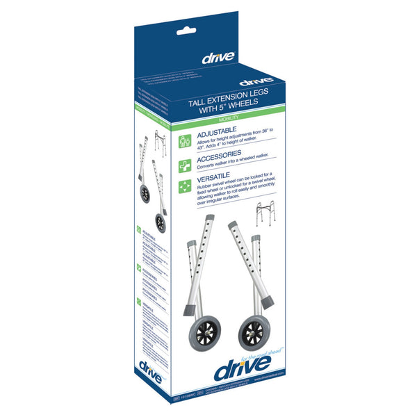 drive Extension Leg with Wheel For Walker