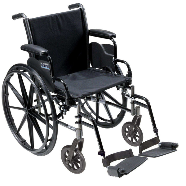 Drive Medical K3 Cruiser Iii Wheelchair with Removable flip-back arms and Swing-away Footrests ,8" front Wheels ,350lbs Weight Capacity ,K320ADDA-SF