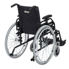 Drive Medical drive™ Lynx Wheelchair with Flip-back Padded Height Adjustable Desk Arms and Elevating Leg rest ,275 lbs Weight Capacity  ,K518FBADDAELR