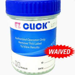 Drugs of Abuse Test Kit EZ Click AMP, BAR, BUP, BZO, COC, mAMP/MET, MDMA, MOR, MET, OXY, PCP, THC (pH, Oxidants, SG) 25 Tests CLIA Waived