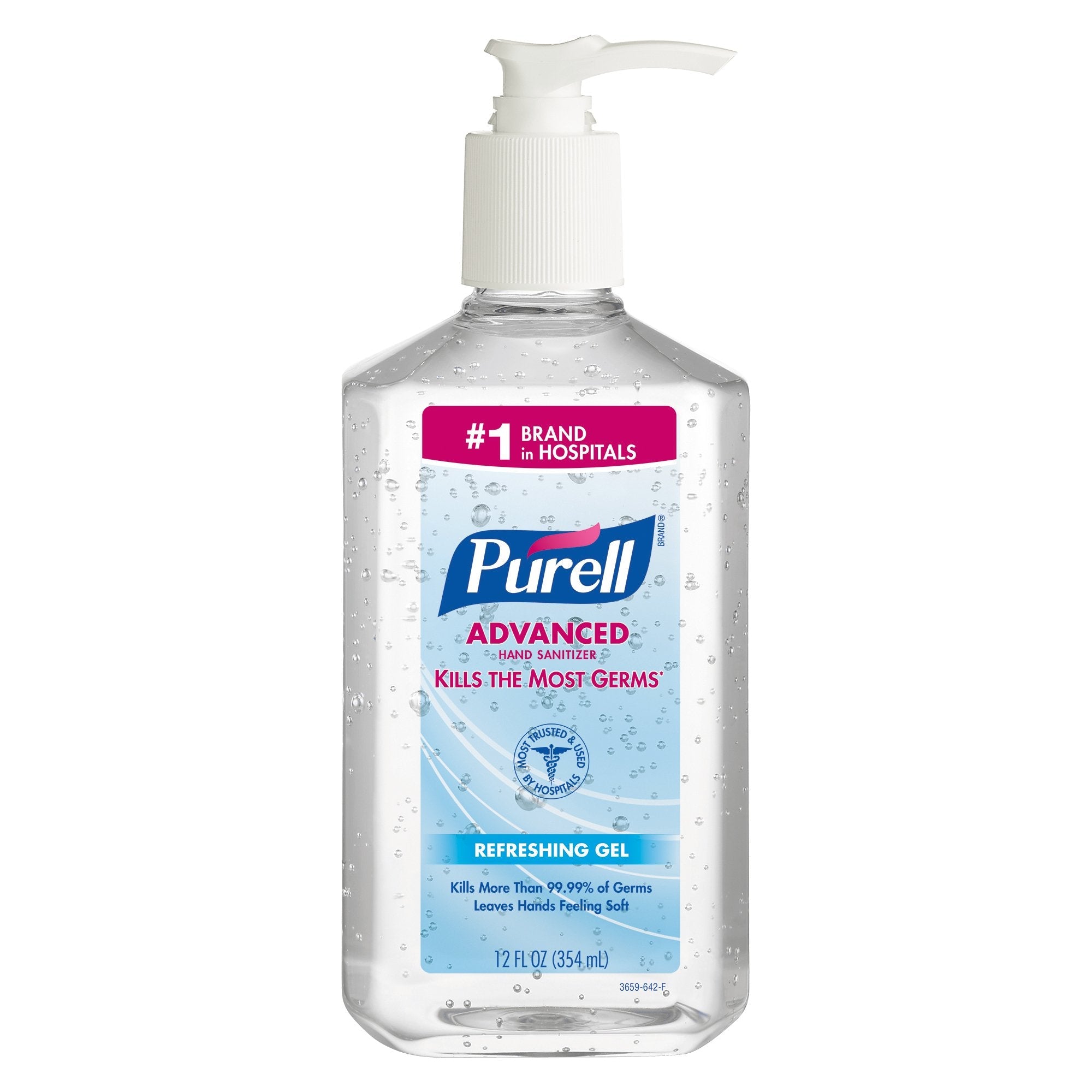 Hand Sanitizer Purell Advanced 12 oz. Ethyl Alcohol Gel Pump Bottle