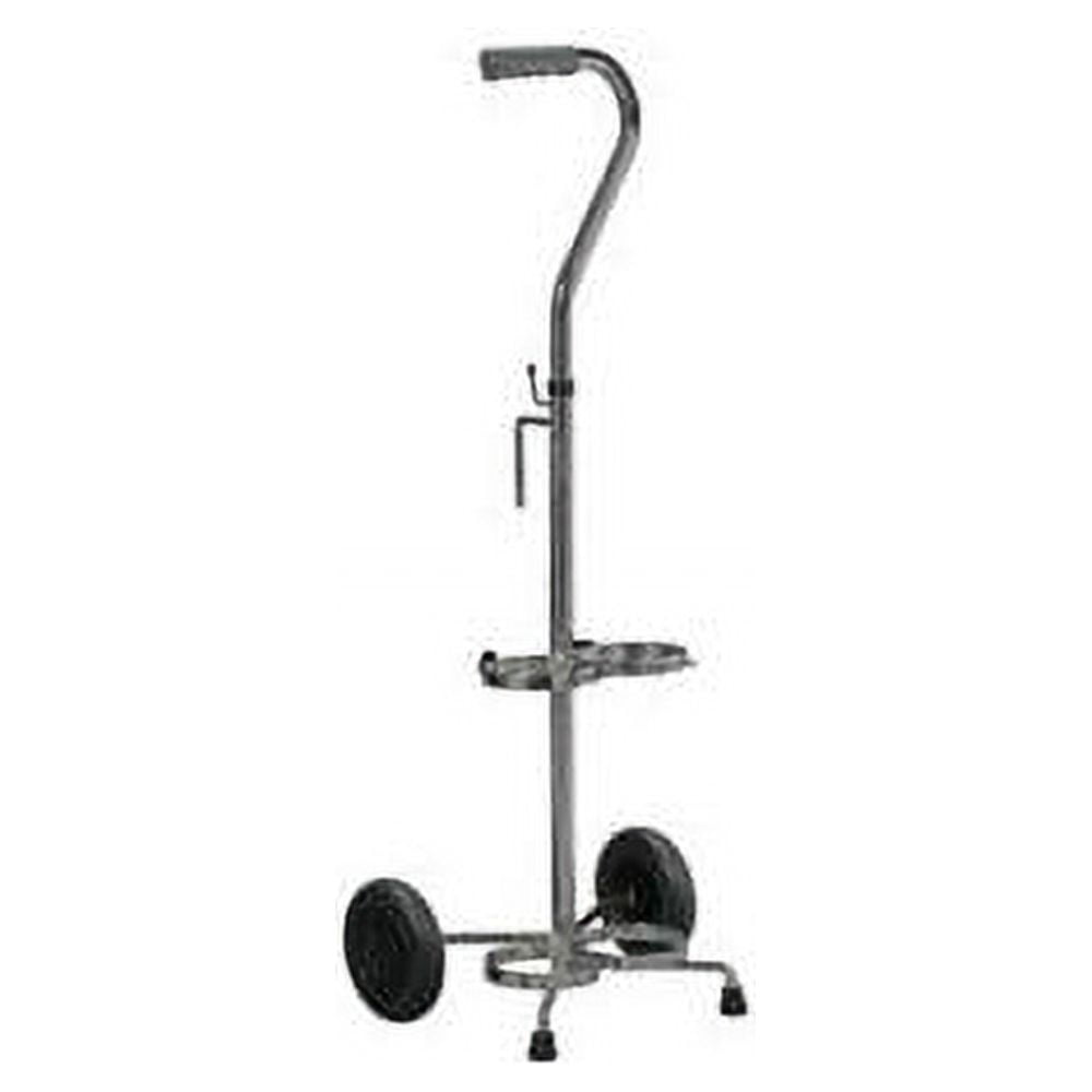 dual oxygen cylinder cart for d e size tanks with wheels