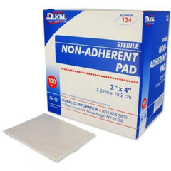 Non Adherent Dressing Dukal 3 X 4 Inch Sterile 1 per Pack