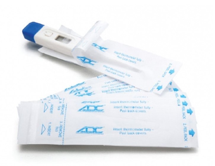 Axillary / Oral / Rectal Thermometer Probe Cover Adtemp For use with Digital Thermometer 50 per Box, Packaging Type- Box