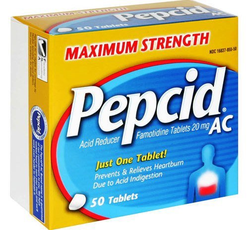 Antacid Pepcid AC 20 mg Strength Tablet 50 per Box, Packaging Type- Box