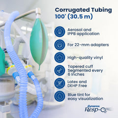 dynarex 34213 corrugated tubing 6 1 8 m